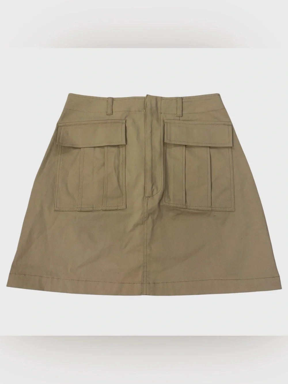 ZARA Tan Khaki Utility Mini Skirt Size Small